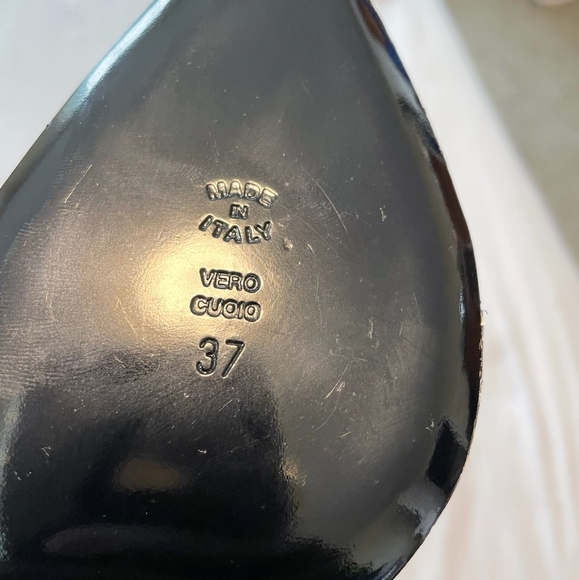 Moschino Biker Nappa Leather Pumps Black Women's size eur 37 or US 7 - Picture 9 of 9